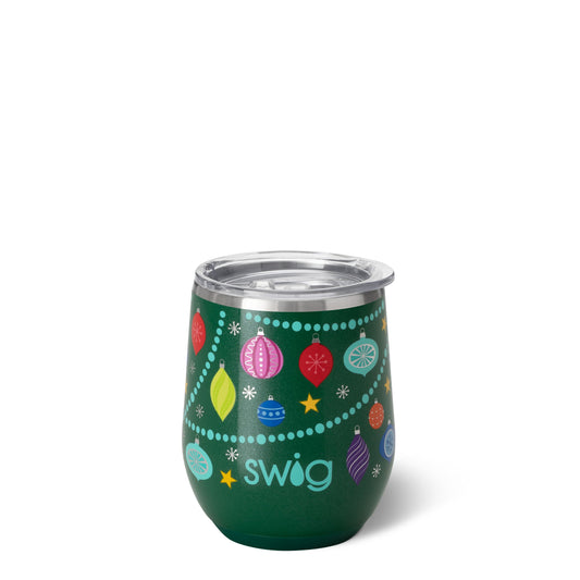 O Christmas Tree Swig Life Stemless Wine Cup Swig Life - 12 oz