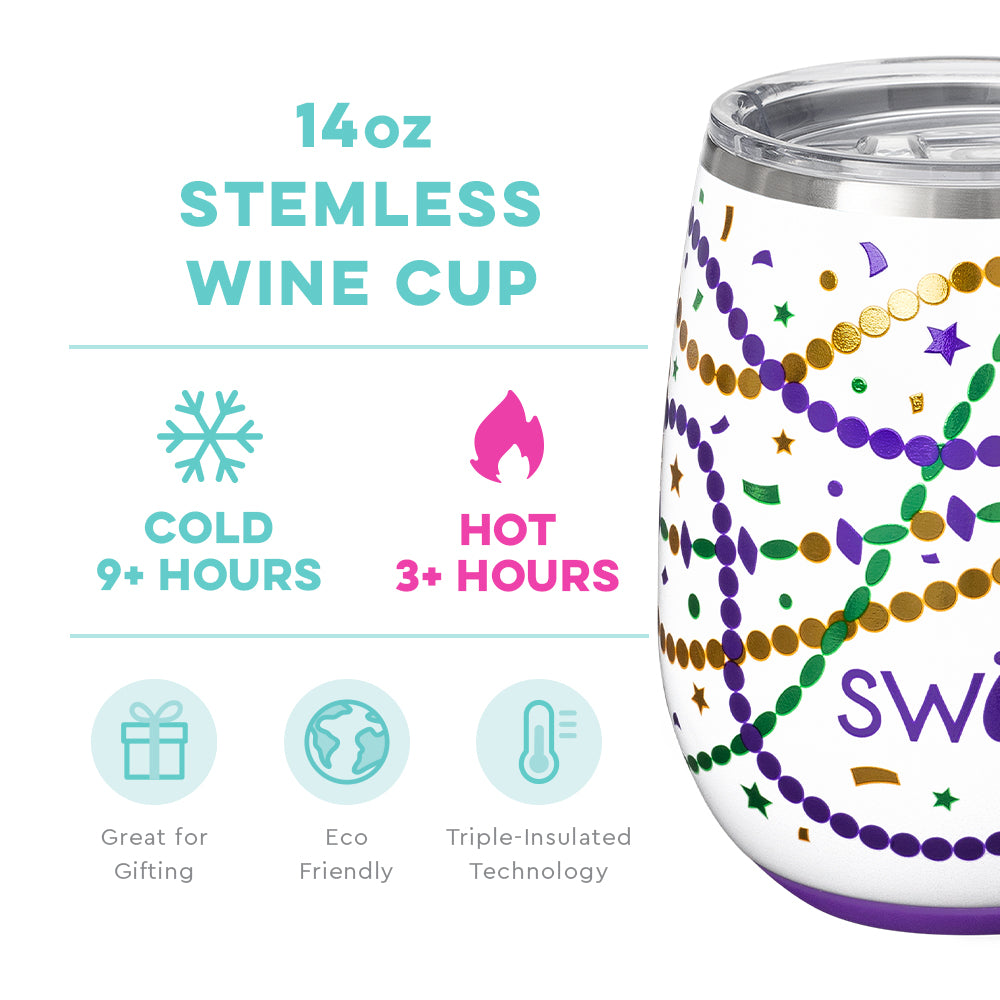 Hey Mister Swig Life Stemless Wine Cup Swig Life - 14 oz