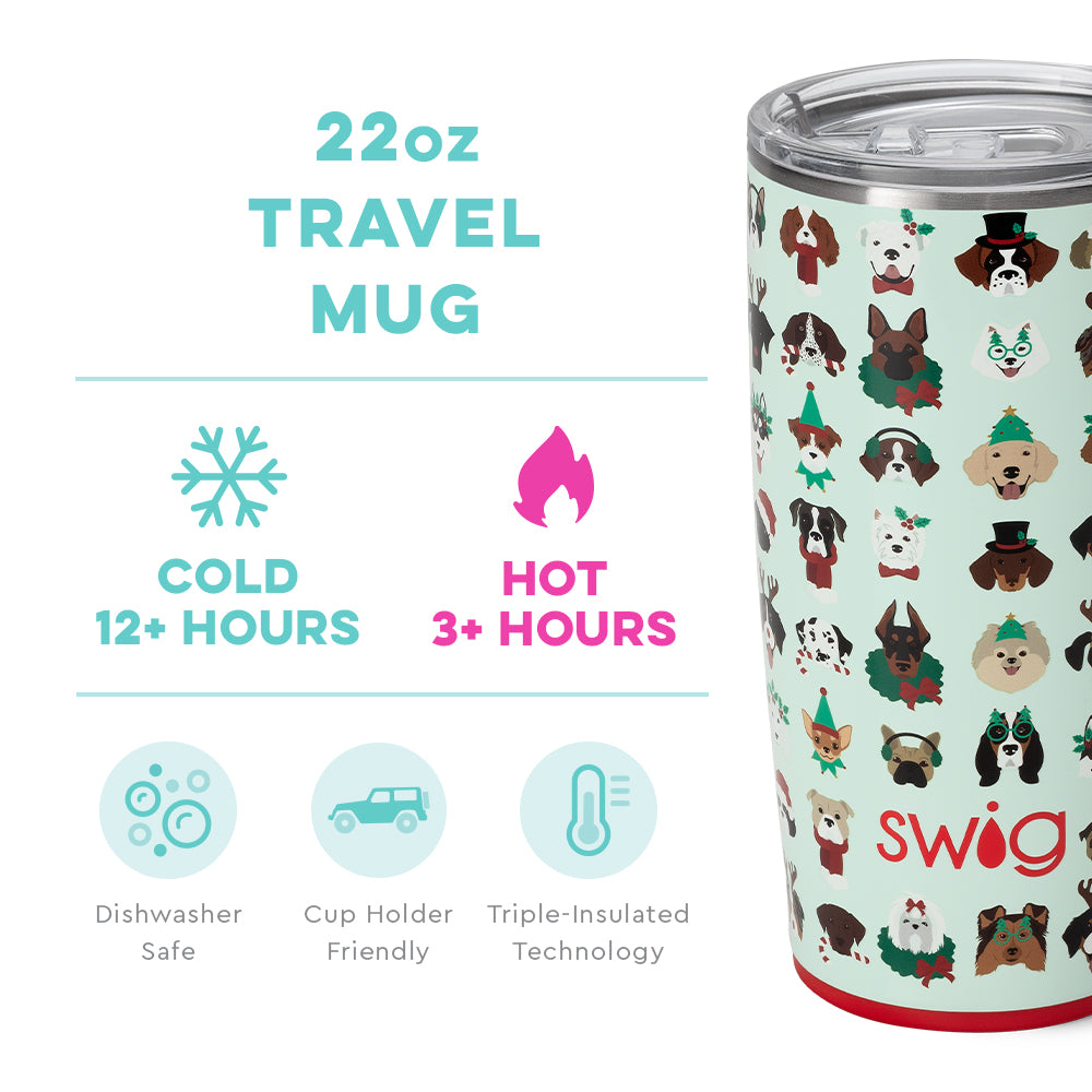 Happy Howlidays Travel Swig Life Mug - 22 oz