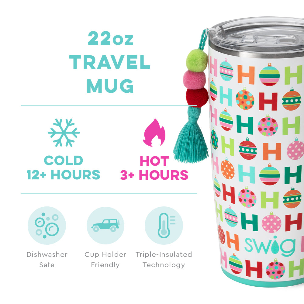 HoHoHo Travel Swig Life Mug - 22 oz