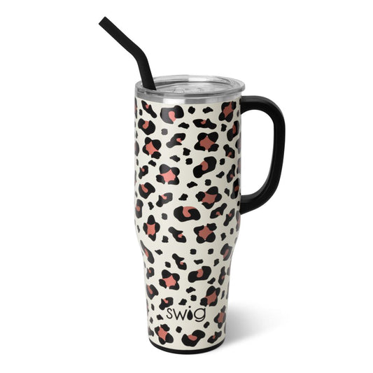 MEGA Luxy Leopord Swig Life Tumbler - 40 oz